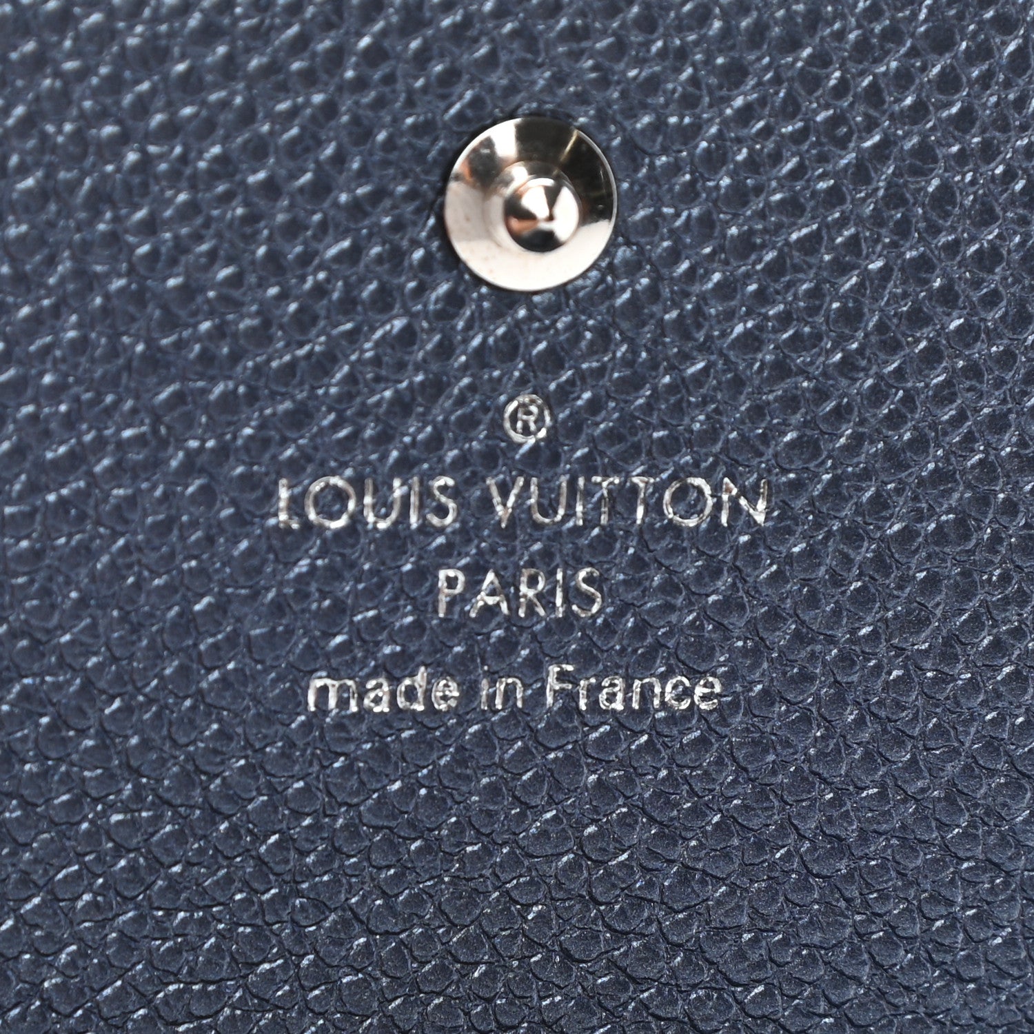 Louis Vuitton Metallic Monogram Business Card Holder Navy Nacre 6 of 7