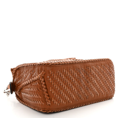 Loewe Calfskin Woven Small Puzzle Bag Tan 4 of 10