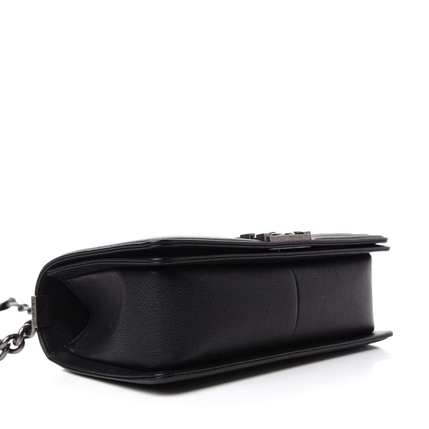 Calfskin Quilted Medium Boy Flap Black