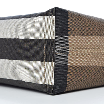 Burberry Coated Canvas Mega Check Medium Doodle Tote Black 13 of 15