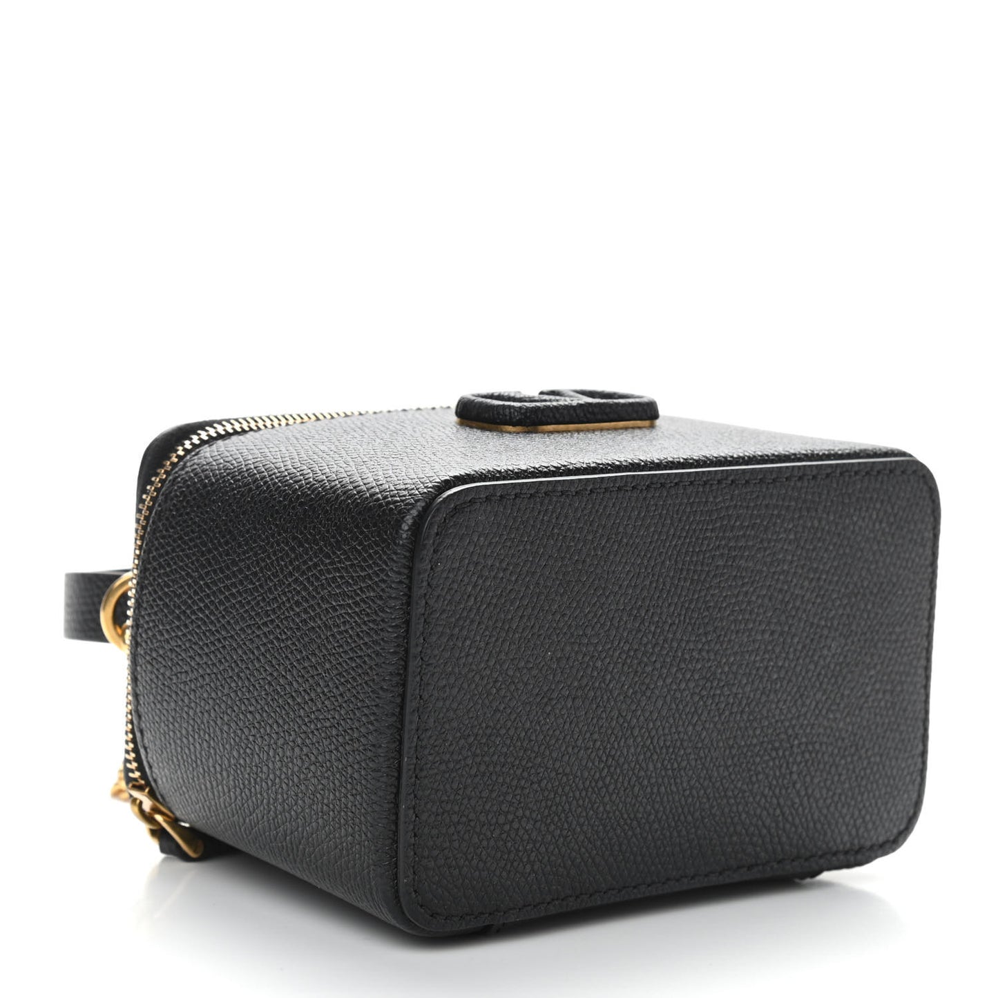 Grained Calfskin VSling Vanity Case Black