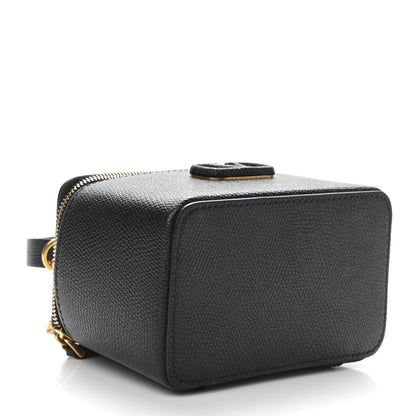 Valentino Garavani Grained Calfskin VSling Vanity Case Black 4 of 9