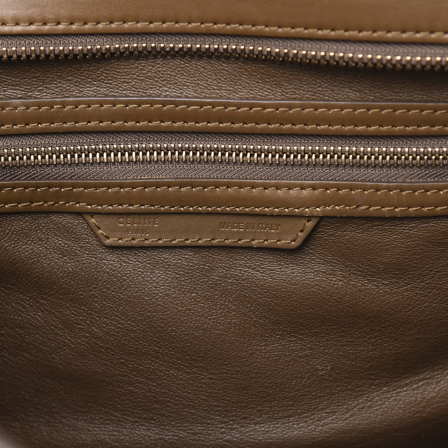 Celine Natural Canvas Smooth Calfskin Mini Luggage Brown 6 of 20