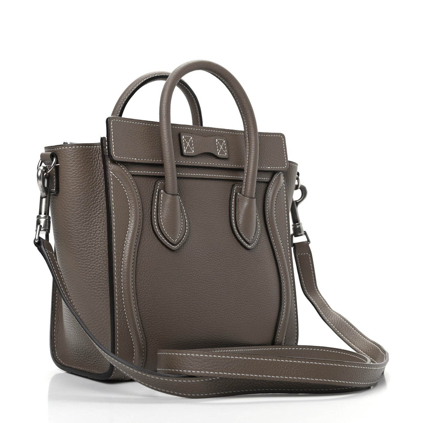 Drummed Calfskin Nano Luggage Souris