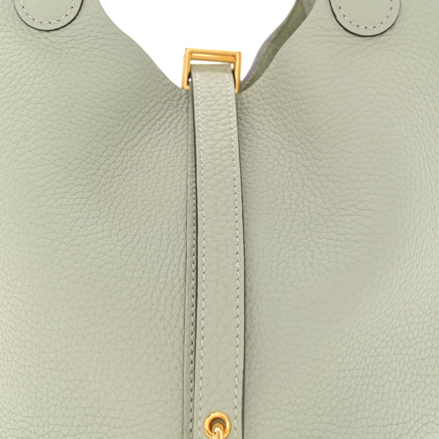 Taurillon Clemence Picotin Lock 18 PM Gris Neve