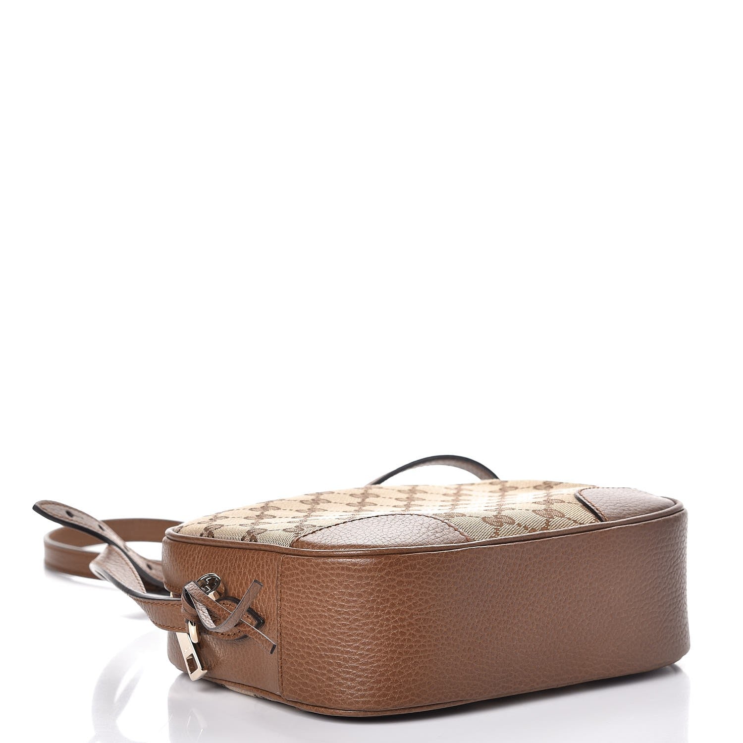 Gucci Monogram Mini Bree Messenger Bag Beige Tabacco 4 of 7