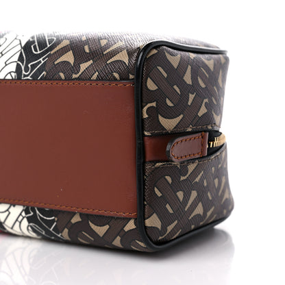 Burberry E-Canvas Monogram Stripe Travel Pouch Bridle Brown 8 of 8