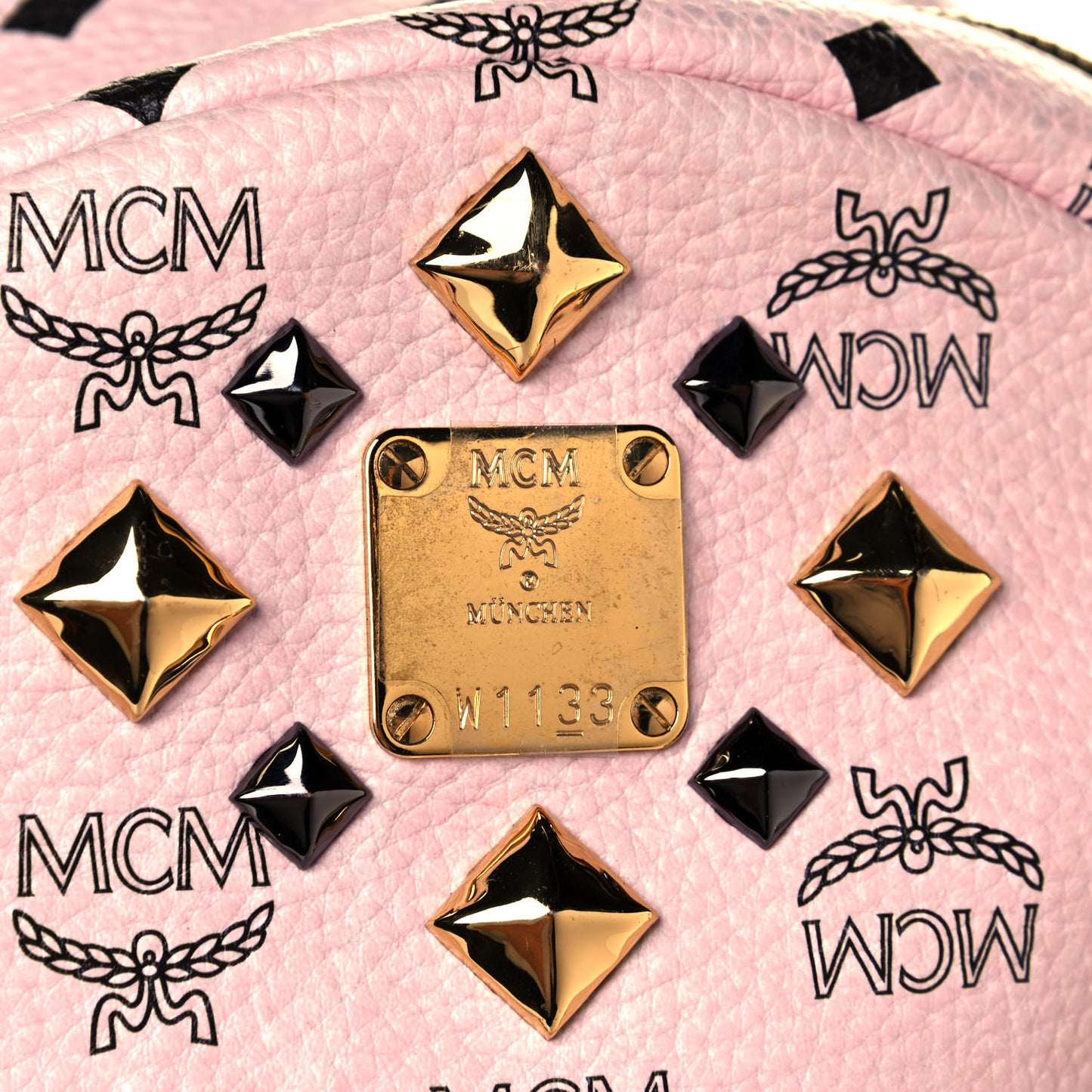 Visetos Studded Medium Dual Stark Backpack Chalk Pink Black