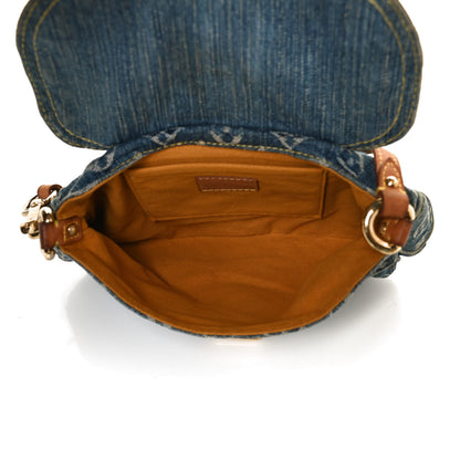 Louis Vuitton Monogram Denim Mini Pleaty Blue 5 of 11