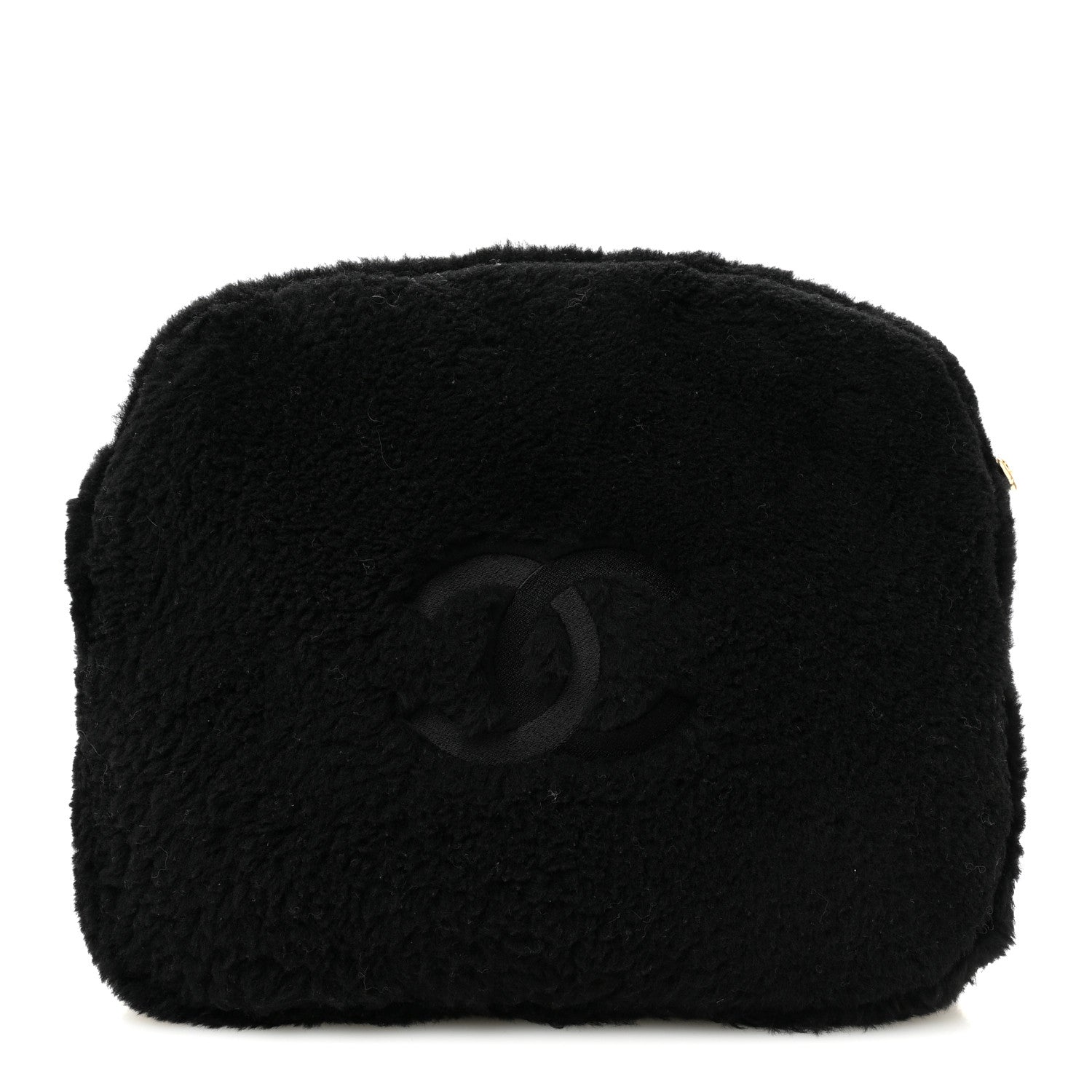 Chanel Shearling CC Flat Mules 35 Black 10 of 13
