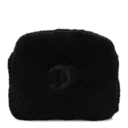 Chanel Shearling CC Flat Mules 35 Black 10 of 13