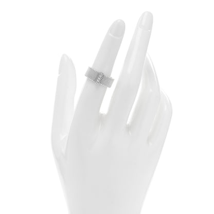 Tiffany Sterling Silver Diamond Somerset Mesh Ring 50 5.25 2 of 4