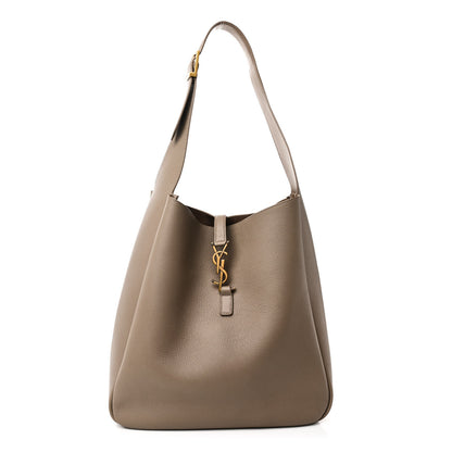 Saint Laurent Supple Calfskin Large Le 5 A 7 Soft Hobo Dusty Grey 1 of 9