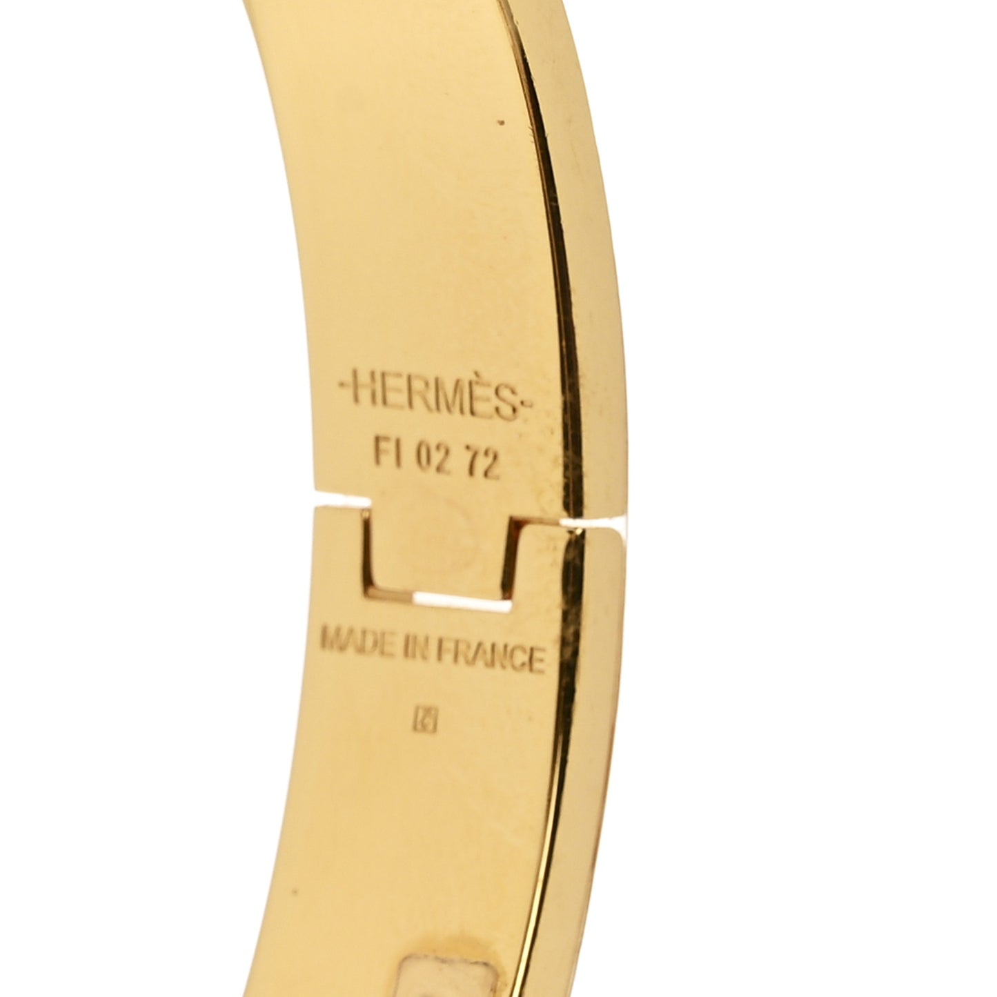 Enamel Narrow Clic Clac H Bracelet GM Black