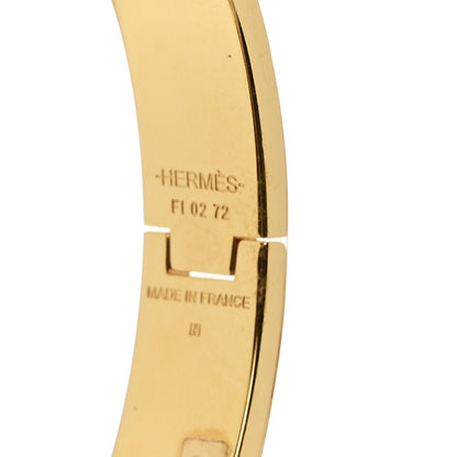 Hermes Enamel Narrow Clic Clac H Bracelet GM Black 4 of 5