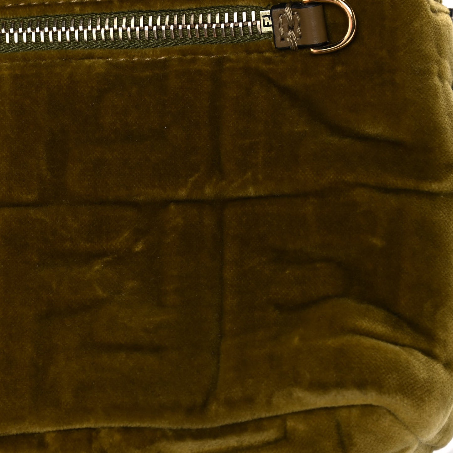 Velvet Vitello Century FF Embossed Mini Backpack Camaleonte