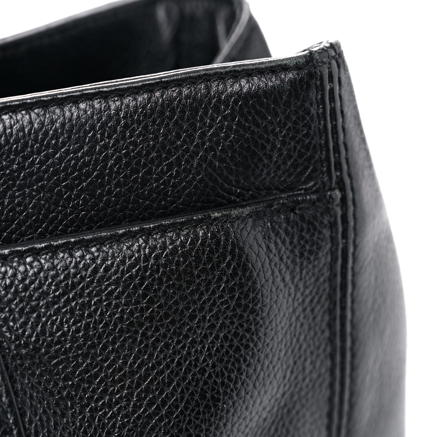 Calfskin Mademoiselle Lock Cerf Executive Shopper Tote Black