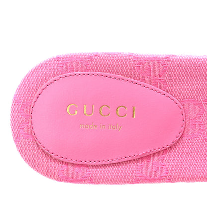 Gucci Canvas Interlocking G Womens Slide Sandals 38 Blossom Rose 8 of 9