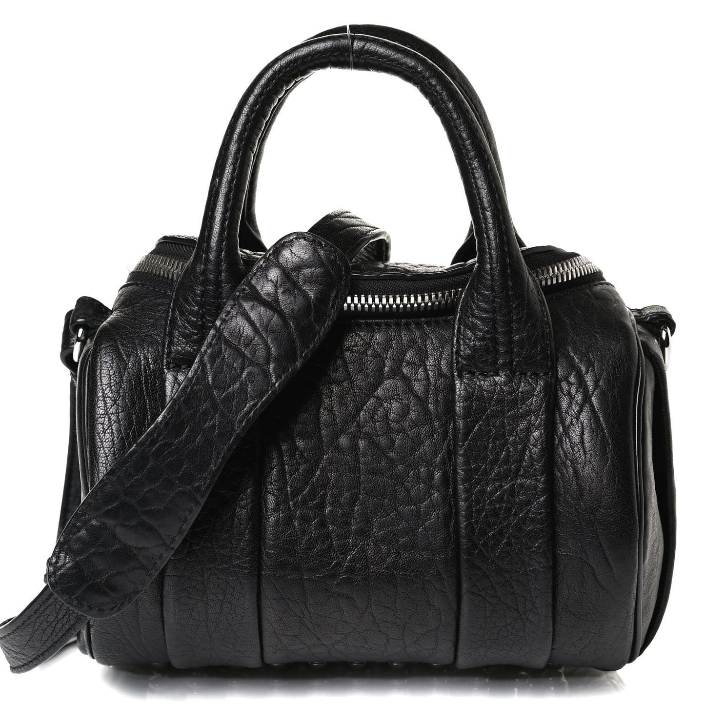 Pebbled Lambskin Mini Rockie Black Rhodium Hardware
