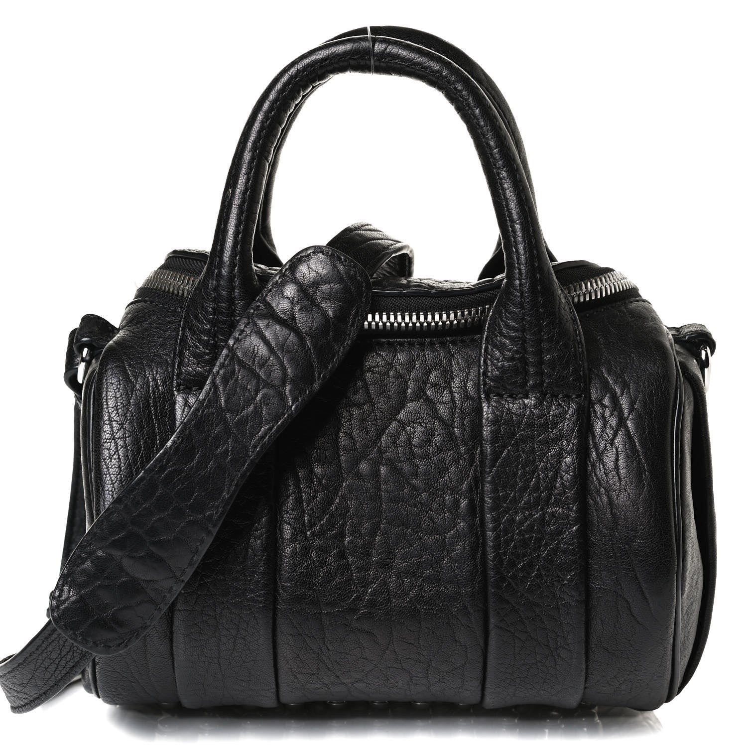 Alexander Wang Pebbled Lambskin Mini Rockie Black Rhodium Hardware 7 of 14