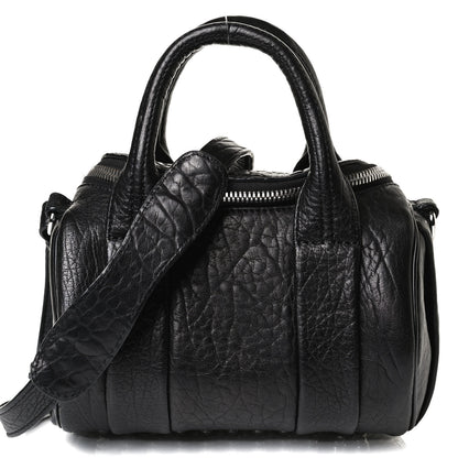 Alexander Wang Pebbled Lambskin Mini Rockie Black Rhodium Hardware 7 of 14
