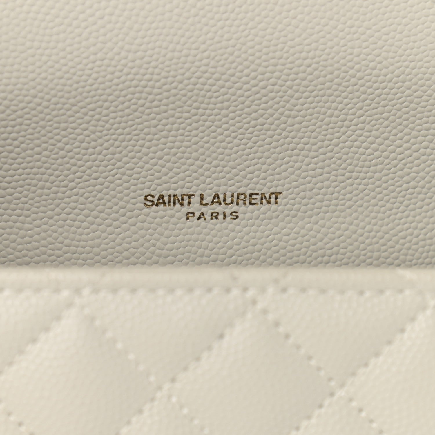 Saint Laurent Grain De Poudre Textured Mixed Matelasse Triquilt Small Monogram Satchel Crema Soft 7 of 13