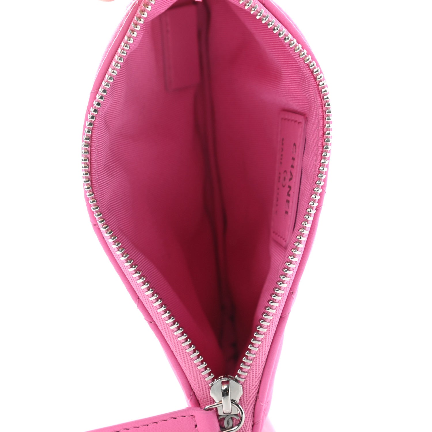 Chanel Lambskin Quilted Small Cosmetic Case Pink 5 of 7