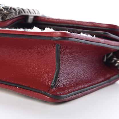 Gucci Tweed GG Monogram Super Mini Dionysus Shoulder Bag White Black Romantic Cherry 9 of 10