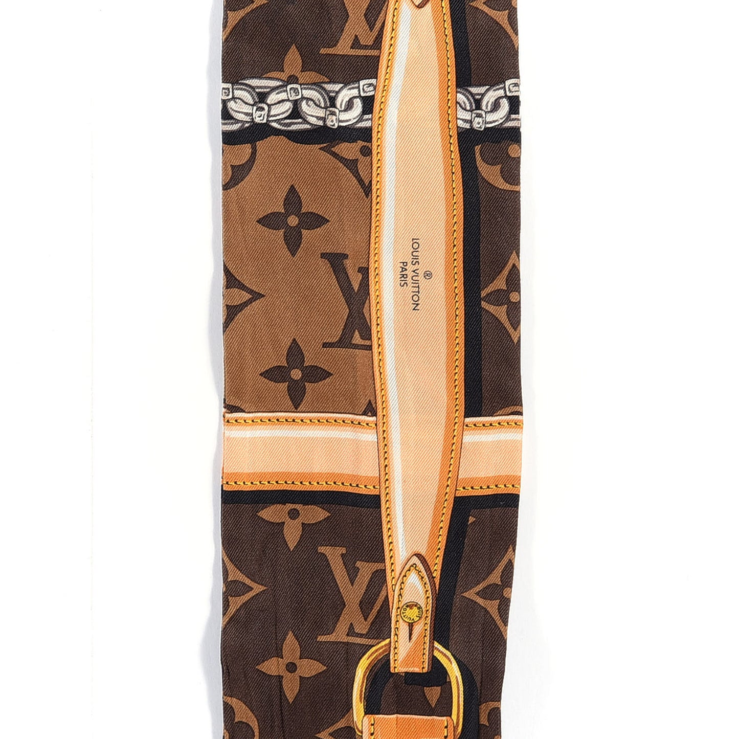 Silk Monogram Confidential Bandeau Brown