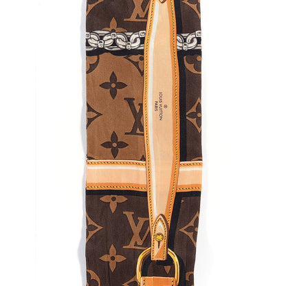 Louis Vuitton Silk Monogram Confidential Bandeau Brown 3 of 3