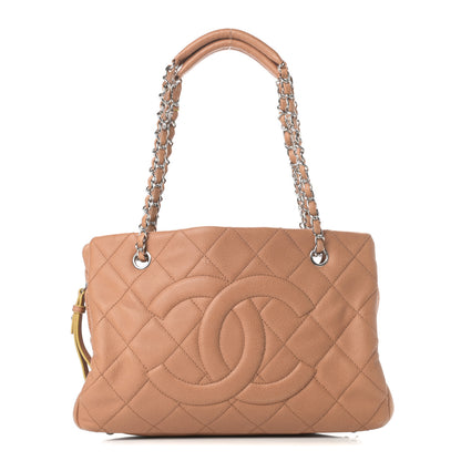 Chanel Caviar Quilted Timeless CC Shopping Tote Beige 1 of 17