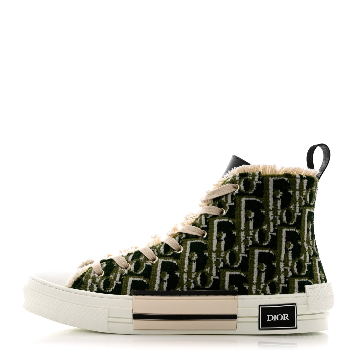 Tapestry Oblique Mens B23 High Top Sneakers 42 Olive