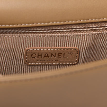 Chanel Lambskin Quilted New Medium Boy Flap Beige 8 of 11