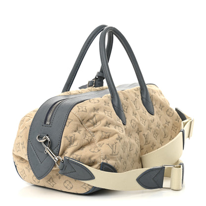 Louis Vuitton Monogram Denim Speedy Round GM Blue 3 of 12