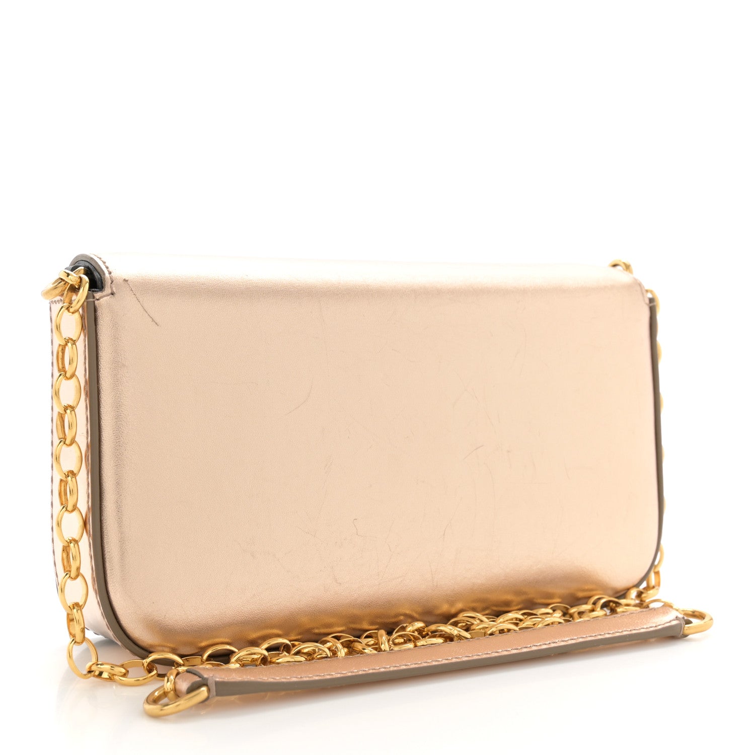 Dolce & Gabbana Metallic Nappa Mini DG Girls Shoulder Bag Pink 3 of 15