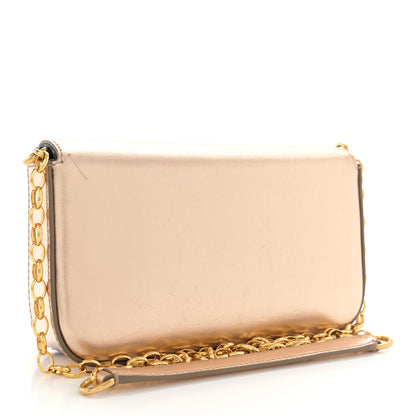 Dolce & Gabbana Metallic Nappa Mini DG Girls Shoulder Bag Pink 3 of 15