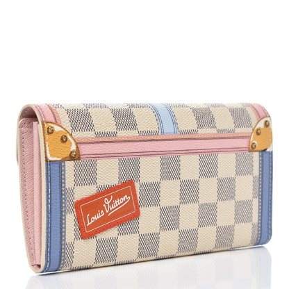 Louis Vuitton Damier Azur Summer Trunks Sarah Wallet NM 3 of 7