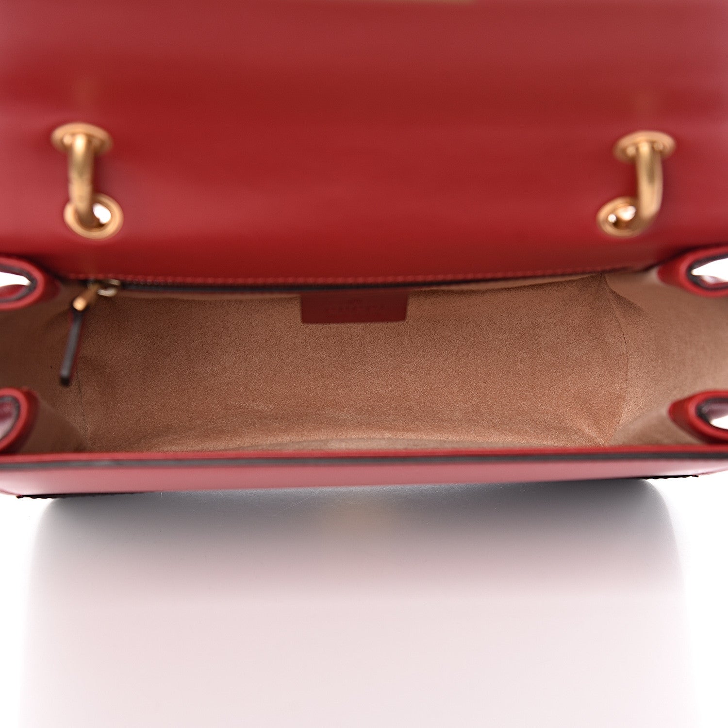 Gucci Calfskin Sylvie Web Queen Margaret Shoulder Bag Blue Agata Hibiscus Red Mystic White 5 of 12