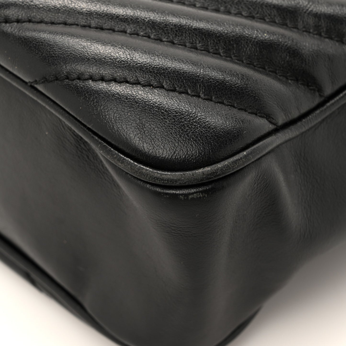 Calfskin Matelasse Monogram Lou Camera Bag Black
