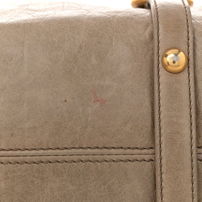 Miu Miu Vitello Lux Bow Bag Grey 15 of 15