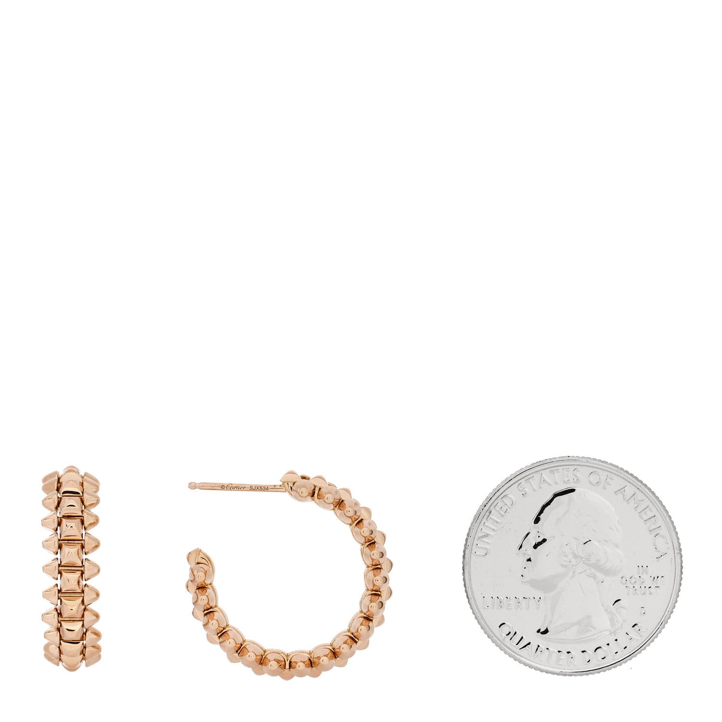 18K Pink Gold Small Clash de Cartier Earrings