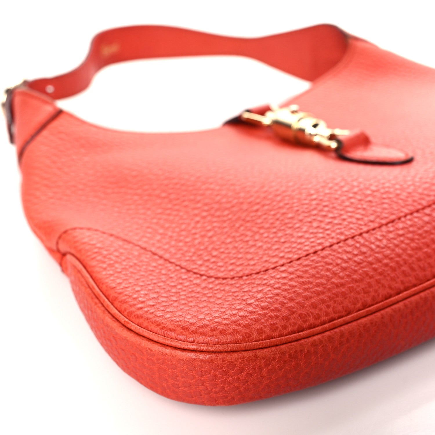 Gucci Calfskin Small Jackie O Hobo Dark Orange 8 of 12