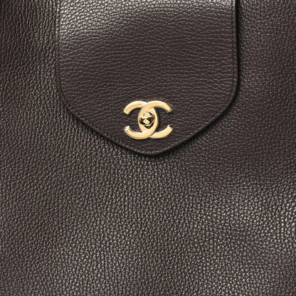 Chanel Grained Calfskin Large Shopping Bag Brown 8 of 10