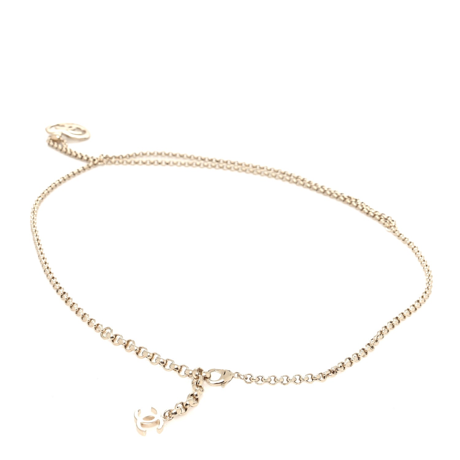 Chanel Metal Chain CC Heart Coco In Love Belt 90 Gold 2 of 4