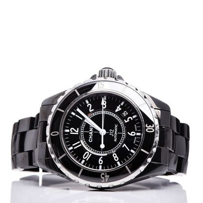 Chanel Stainless Steel Ceramic 38mm J12 Automatic Watch Black 3 of 6