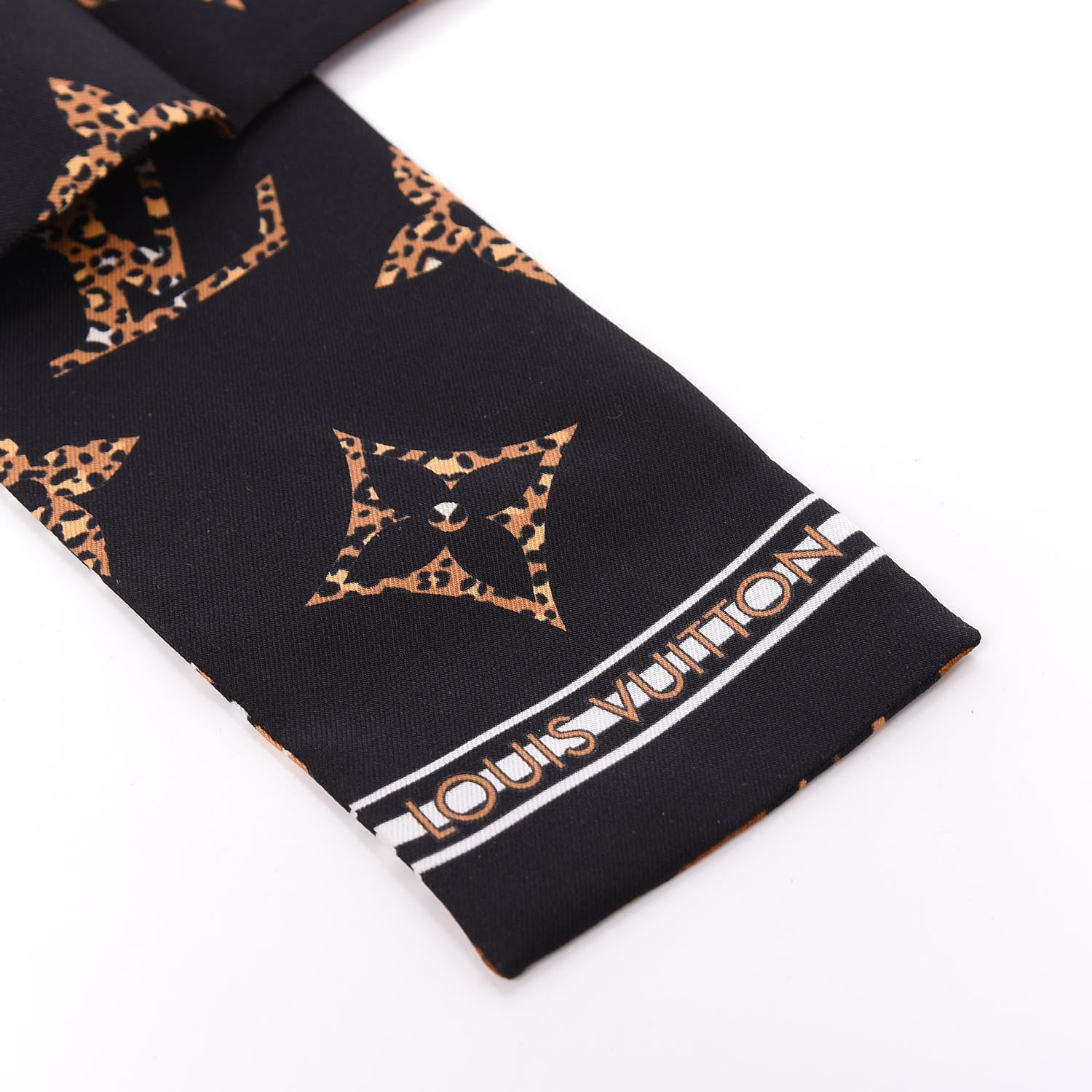 Louis Vuitton Silk Monogram Giant Jungle Bandeau Black 2 of 3