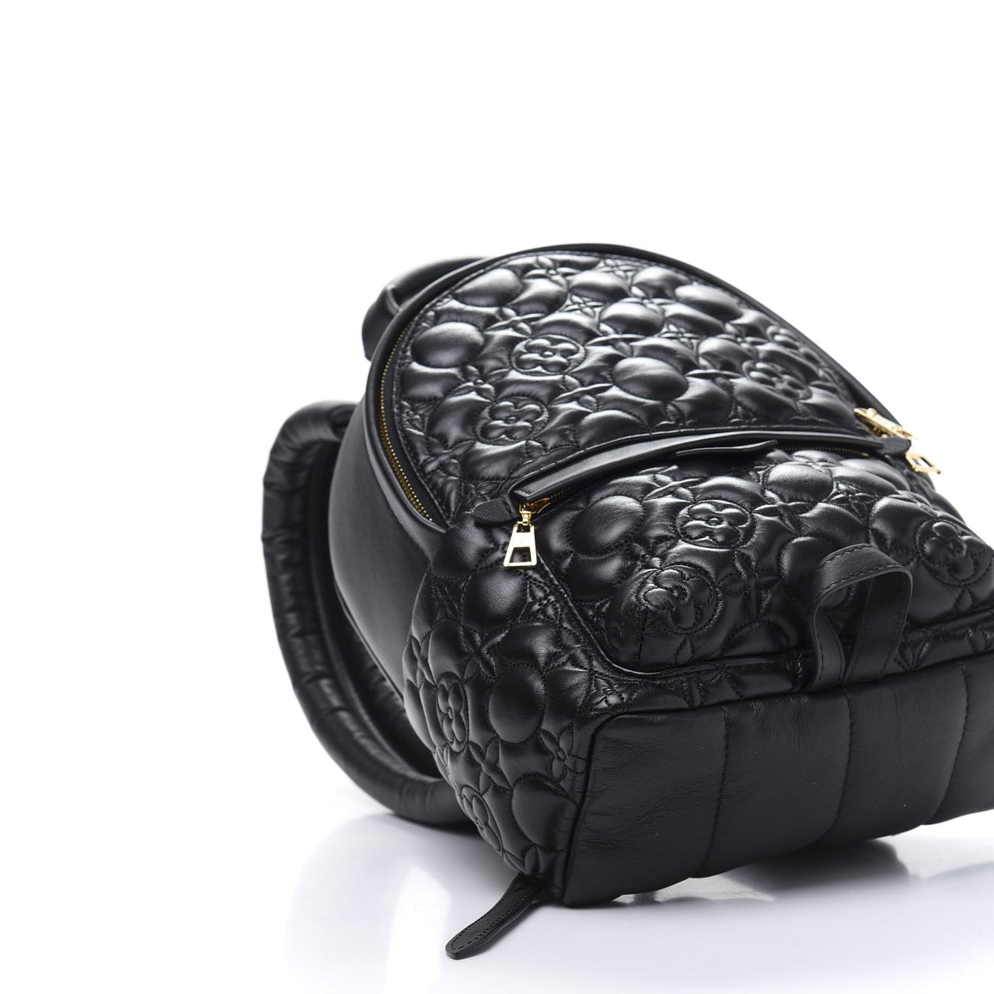 Lambskin Flower Matelasse Palm Springs Backpack PM Black