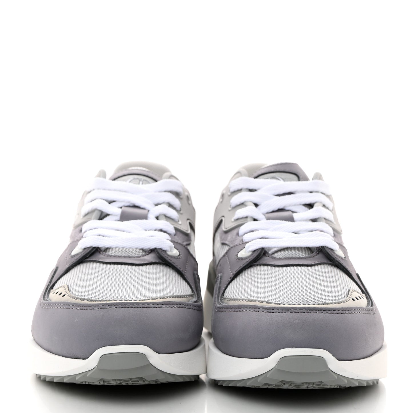 Technical Mesh Calfskin Mens B29 Sneakers 40 Grey