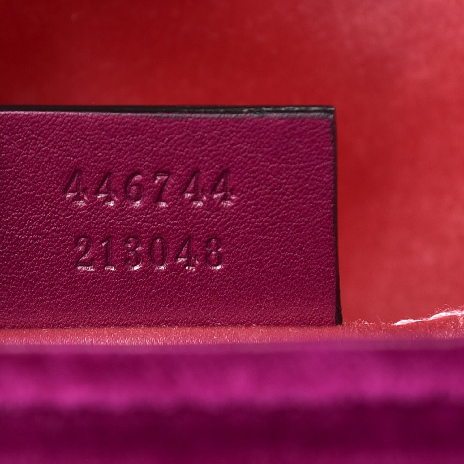 Gucci Velvet Matelasse Embroidered Mini GG Marmont Shoulder Bag Bordeaux 7 of 12