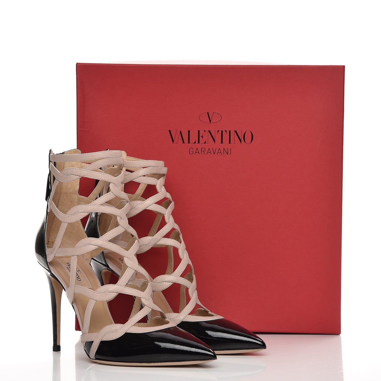 Nappa Patent Strappy Pumps 38.5 Black Poudre
